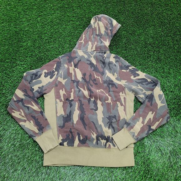 Vintage Y2K Champion Camo Hoodie Medium 20x26 Reverse-Weave - Picture 2 of 11